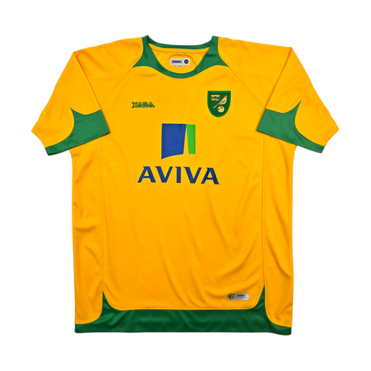 2008/10 Norwich City Home Football Shirt (L) Xara