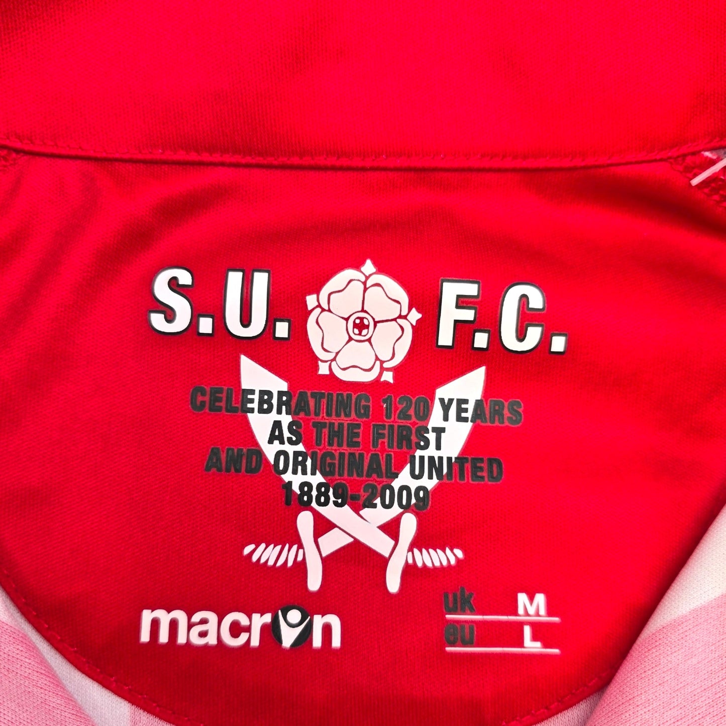 2009/10 Sheffield United Home Football Shirt (M) Macron
