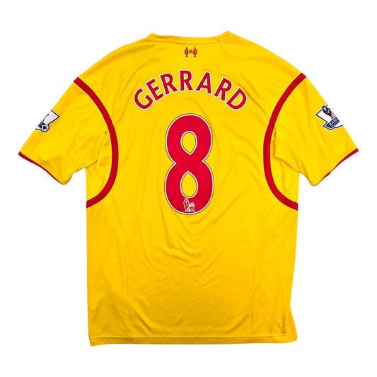 2014/15 Liverpool Away Football Shirt (XL) Warrior #8 Gerrard