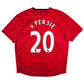 2012/13 Manchester United Home Football Shirt (2XL) Nike #20 v. Persie