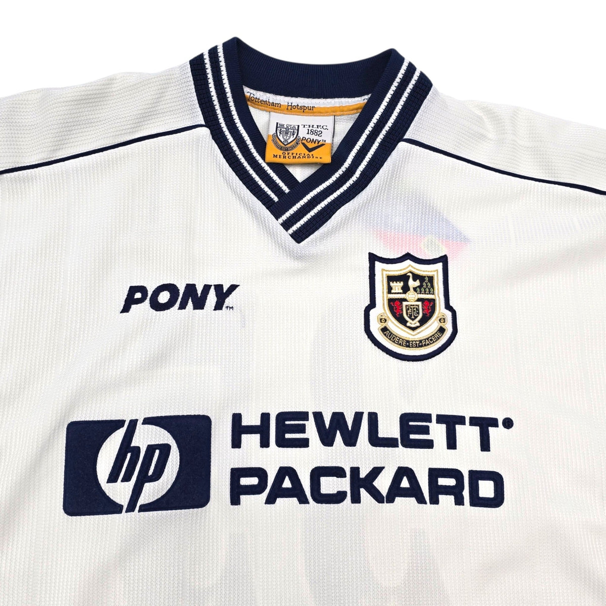 1997/99 Tottenham Hotspur Home Football Shirt (M) PONY #35 Berti
