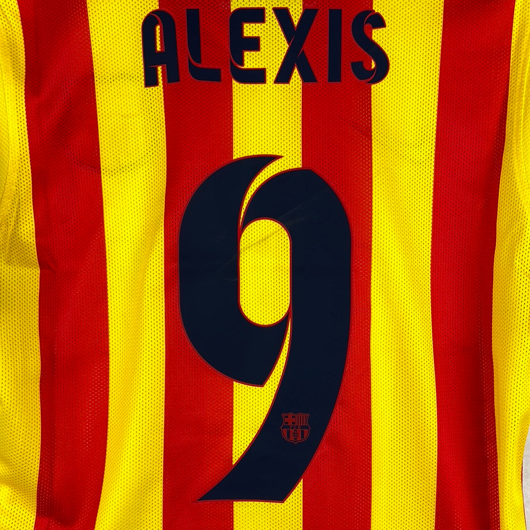 Barcelona 2013/2014 Player Issue Away Shirt - Alexis 9