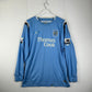 Manchester City 2004-2005 Player Issue Home Shirt - Wright-Philips 29 - Long Sleeve