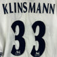 Tottenham Hotspur 1997-1998-1999 Home Shirt - XL - Klinsmann 33