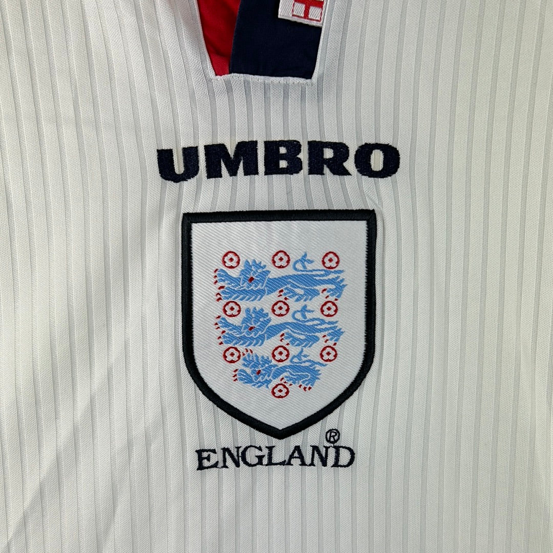 England 1998 Home Shirt Vintage Umbro Shirt – Casual Football Shirts