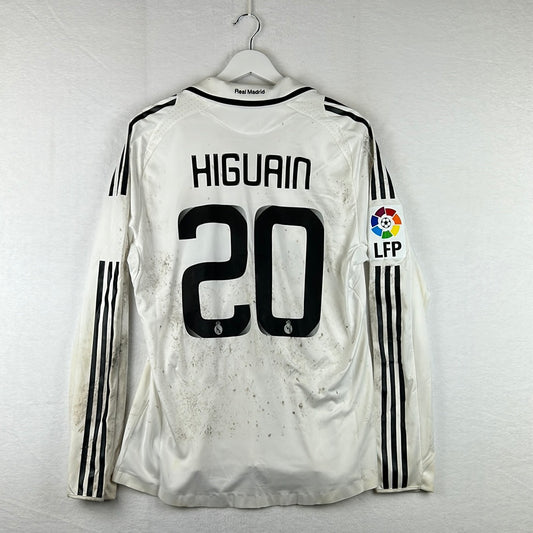 Real Madrid 2008/2009 Match Worn Home Shirt - Higuain 20 - Photo Matched