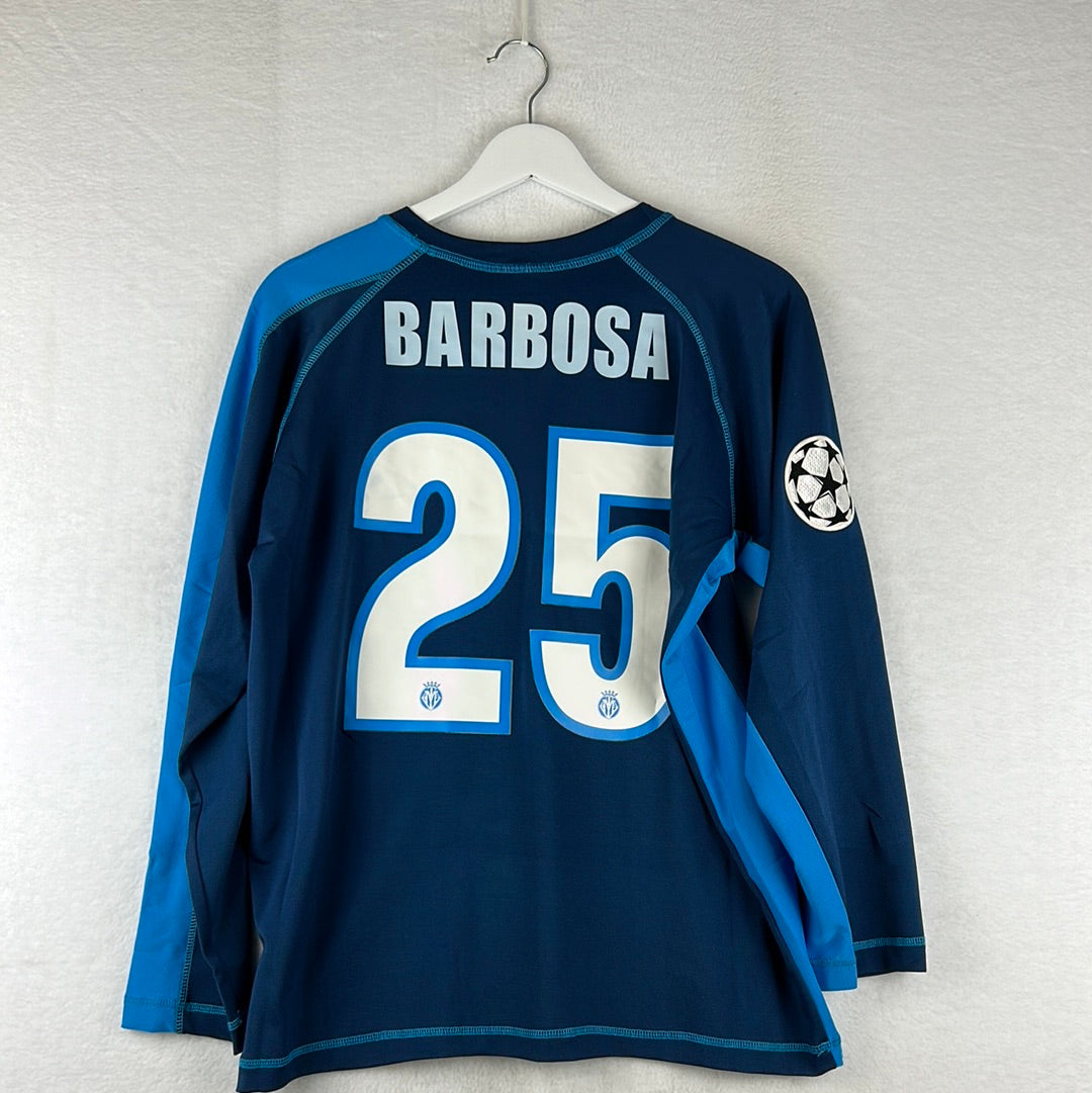 Villarreal 2005/2006 Player Issue Goalkeeper Shirt - Barbosa 25