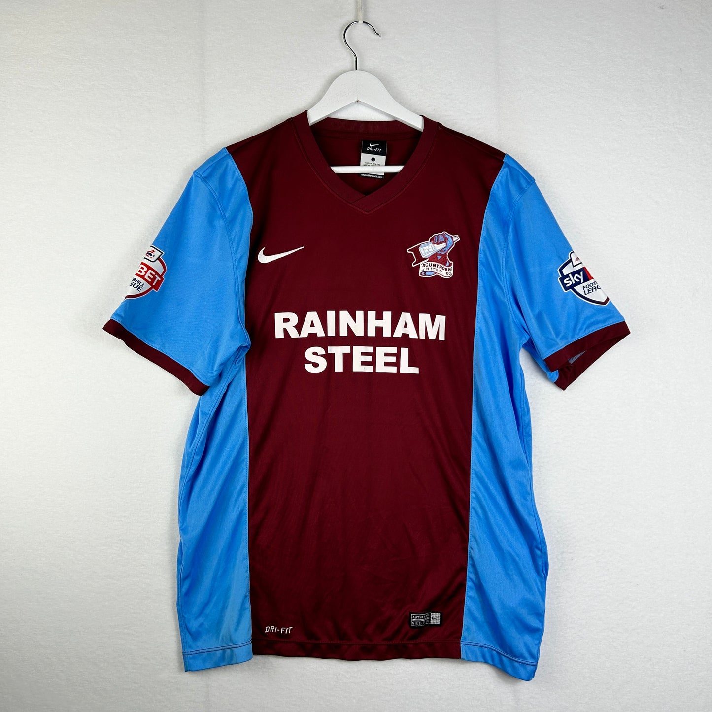 Scunthorpe United 2014/2015 Match Issued Home Shirt - Featherstone 22