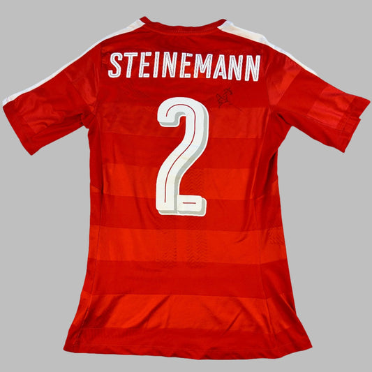 Switzerland 2008 Player Issue Home Shirt - Steinemann 2