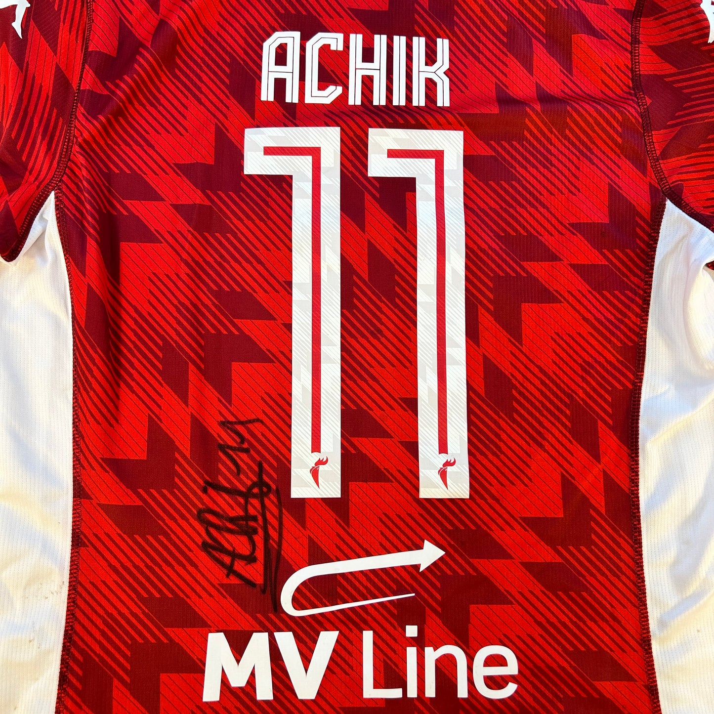 Bari 2023/2024 Match Worn And Signed Shirt - Achik 11