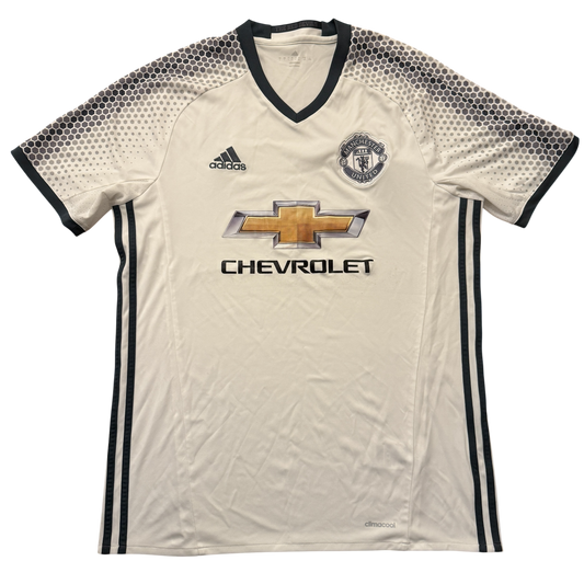 Manchester United 2016/17 Third jersey with Adidas and Chevrolet logos on a white background