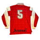 Arsenal 1994/1995 Match Worn Home Shirt - Keown 5