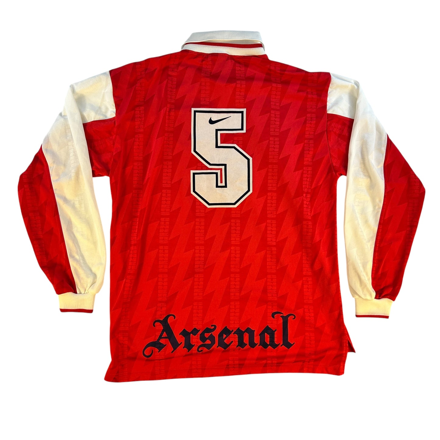 Arsenal 1994/1995 Match Worn Home Shirt - Player: Keown 5