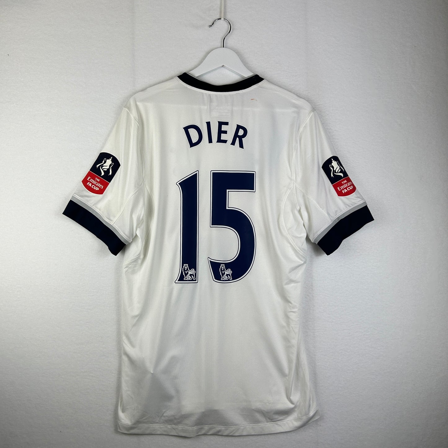 Tottenham Hotspur 2015/2016 Player Issue Home Shirt - Dier 15 - FA Cup