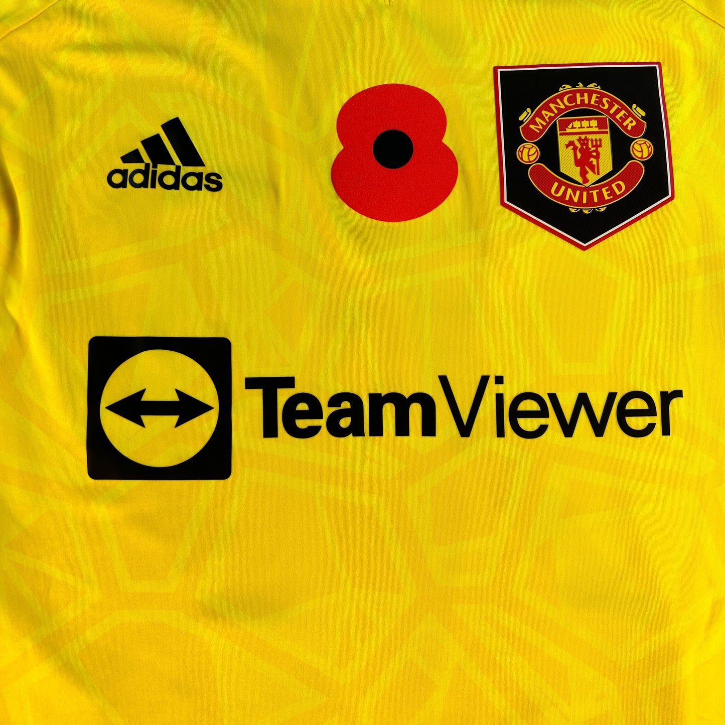 Manchester United 2022/2023 Player Issue Poppy Goalkeeper Shirt