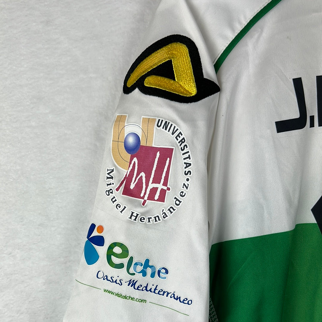 Elche 2013-2014 Match Worn Home Shirt - J.Marquez 17