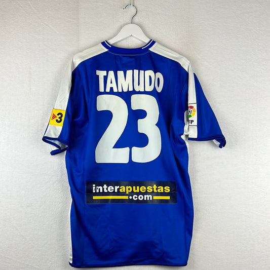 Espanyol 2005-2006 Player Issue Home Shirt - Large - Tamudo 23