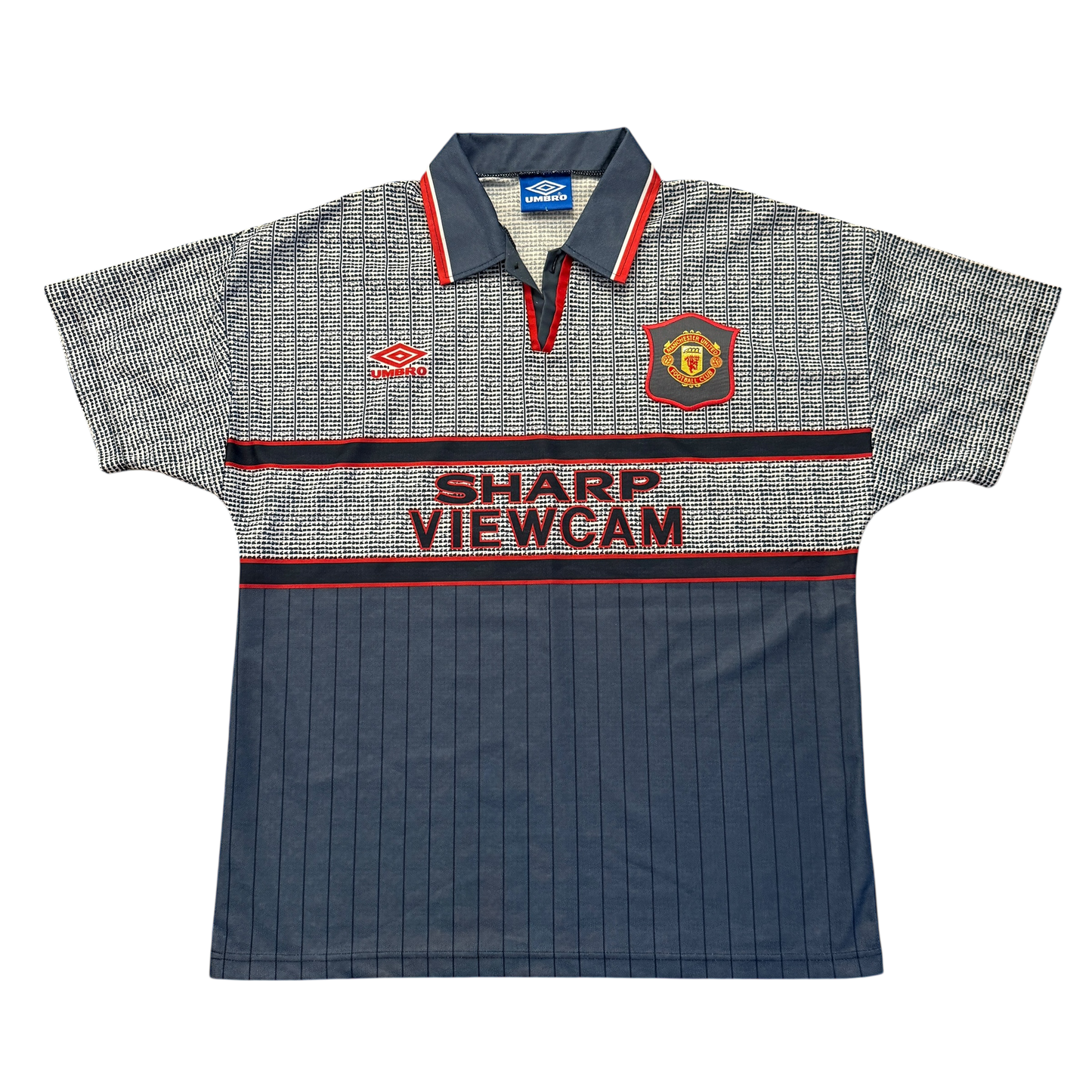 Manchester United Manchester United 1995/1996 Away shirt with Umbro logo on a white background