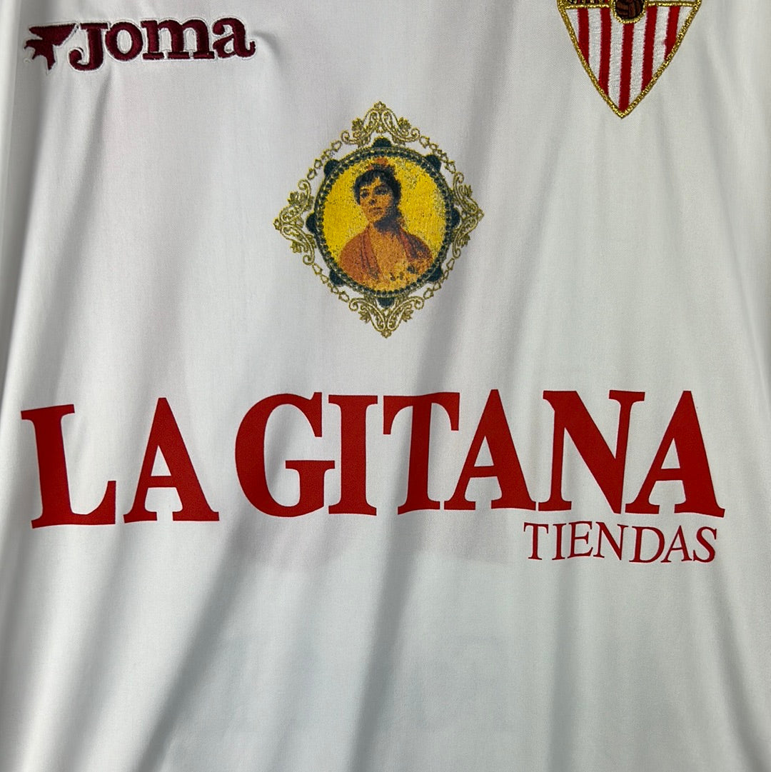 Sevilla 2003/2004 Player Issue Home Shirt - Reyes 10