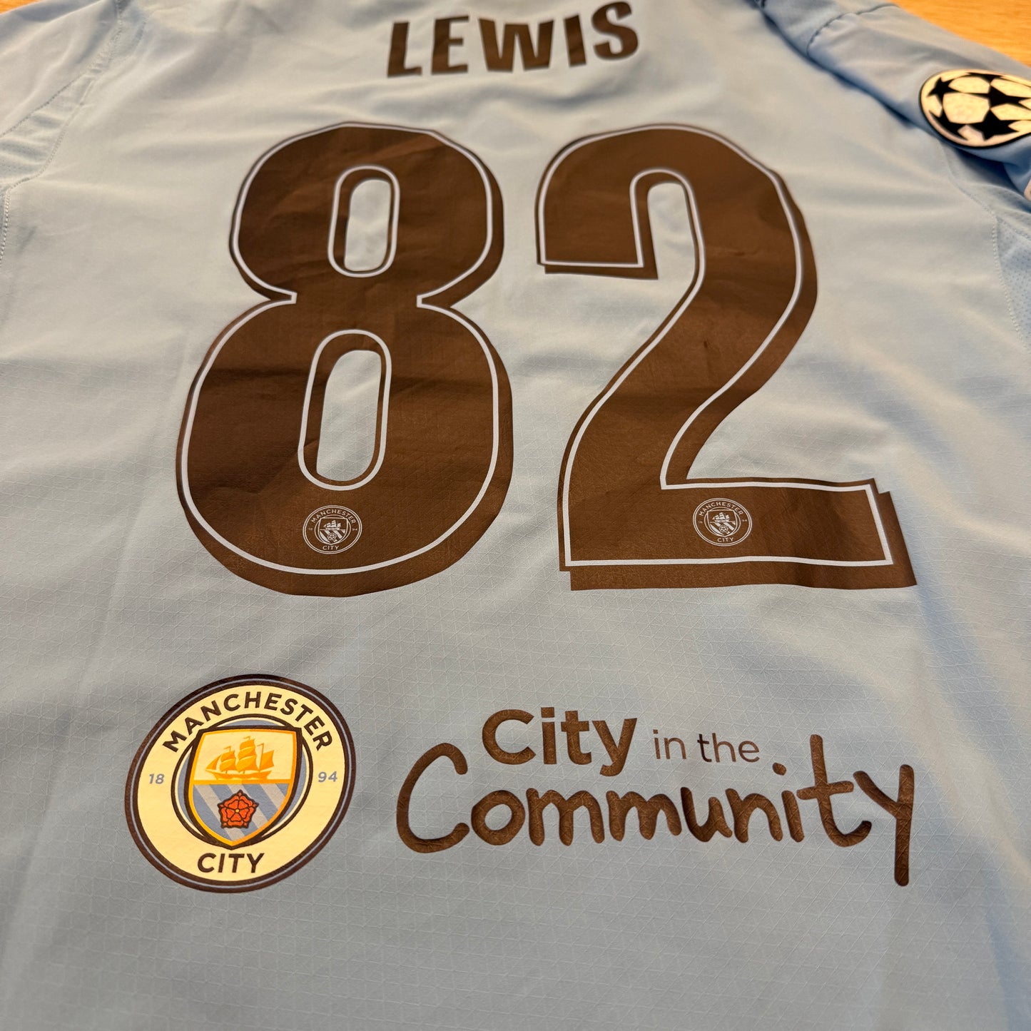 Manchester City 2025-2026 Match Issued Home Shirt