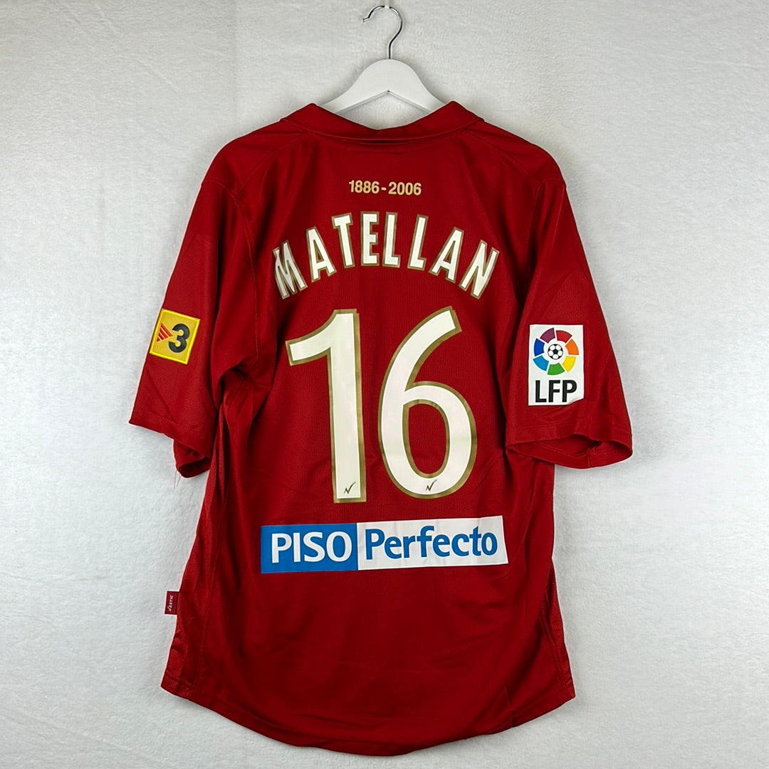 Gimnastic 2006-2007 Match Worn Home Shirt - Extra Large - Matellan 16