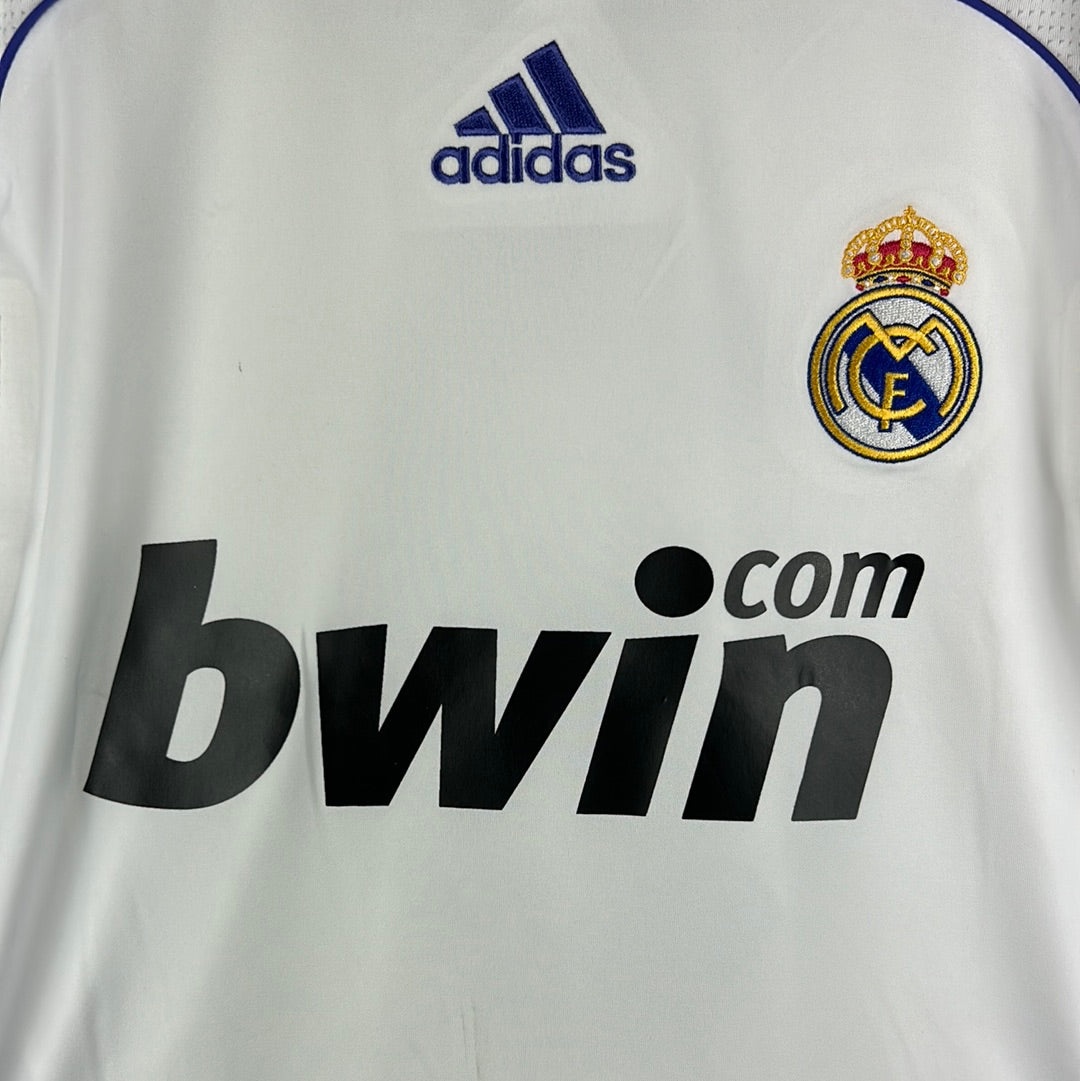 Real Madrid 2007/2008 Match Worn Home Shirt - Pepe 3