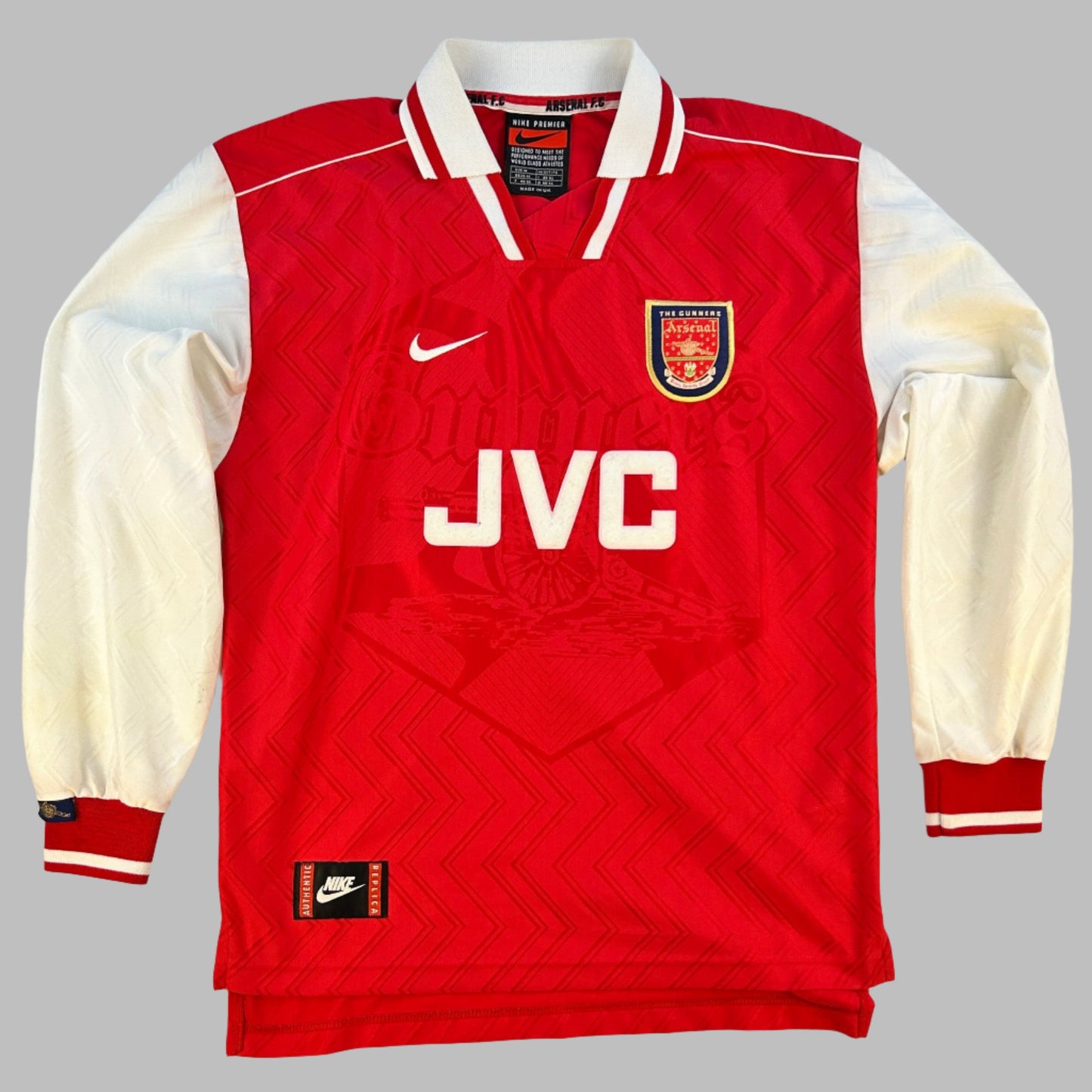 Arsenal 1996/1997 Home Shirt - Long Sleeve - Medium