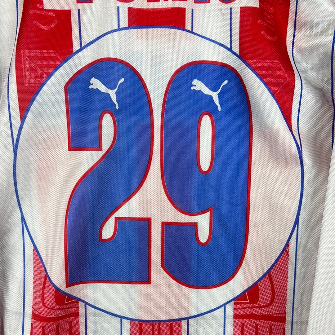 Atletico Madrid 1996/1997 Player Issue Home Shirt - Tomic 29