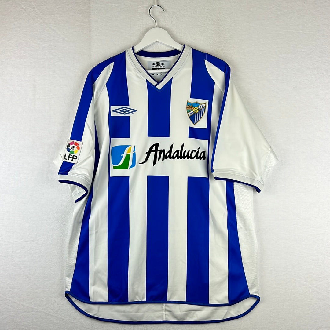 Malaga 2002-2003 Match Issued Home Shirt - XL- Ruano 8