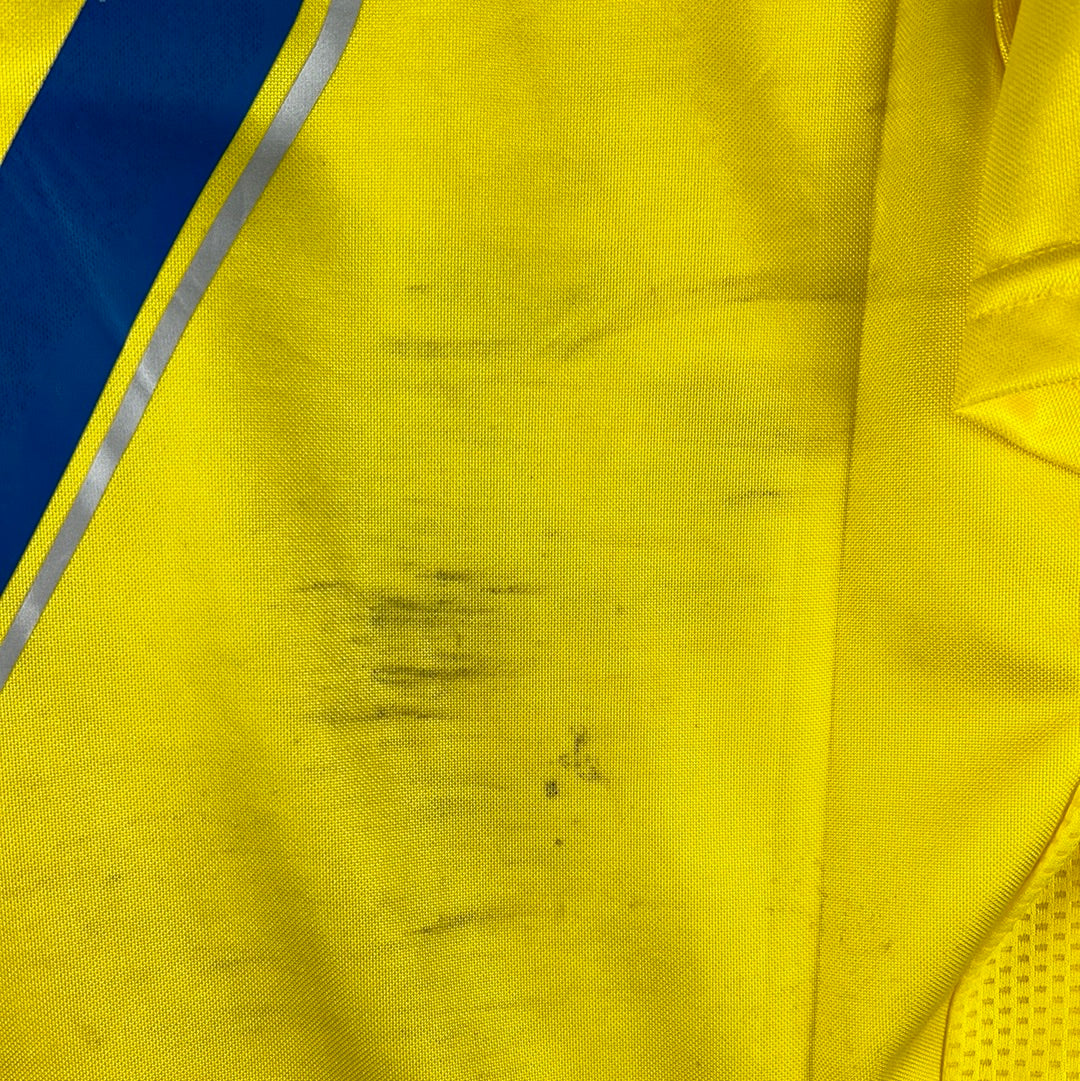 Villarreal 2007/2008 Match Worn Home Shirt - Pires 7