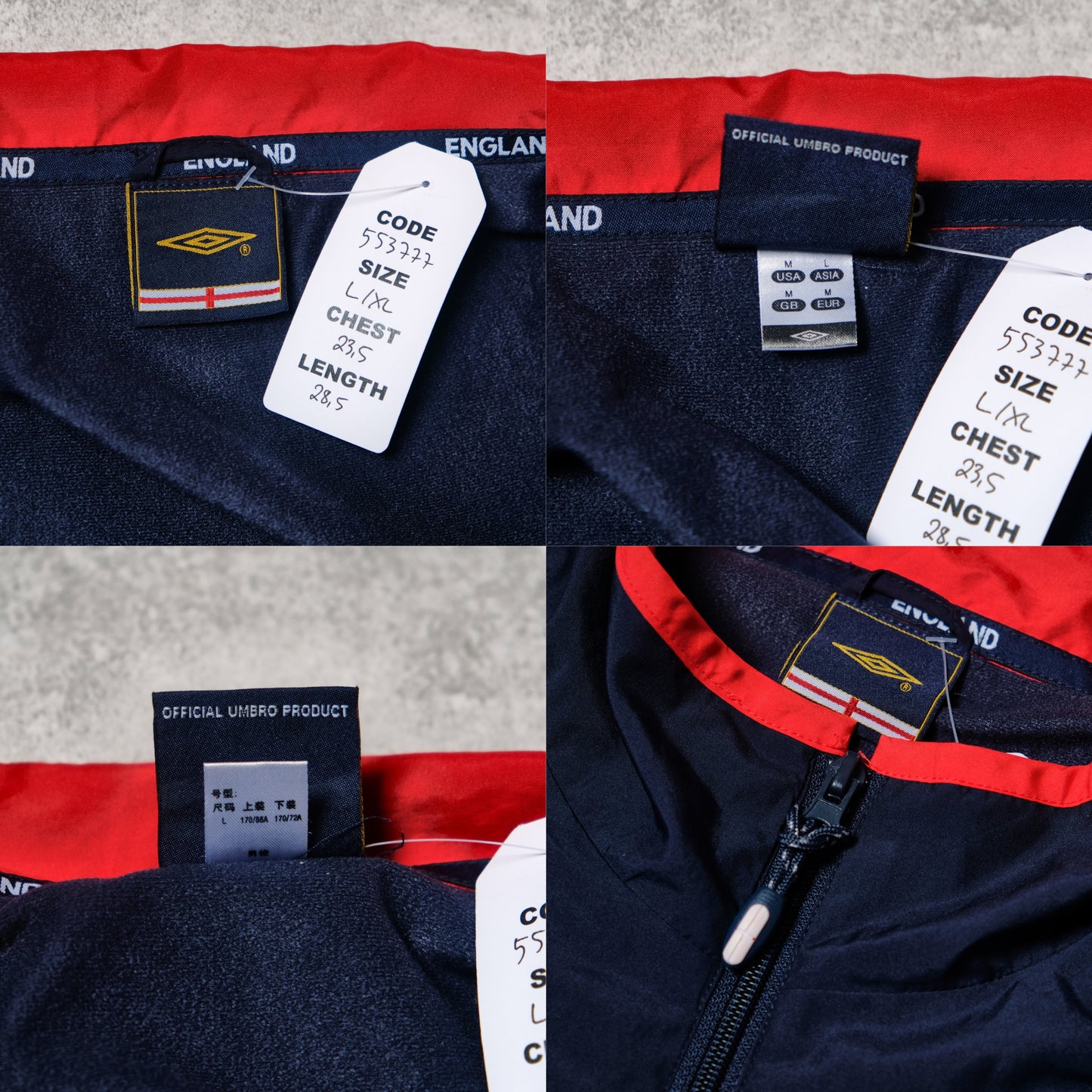 2004/06 England Football Track Jacket (L/XL)