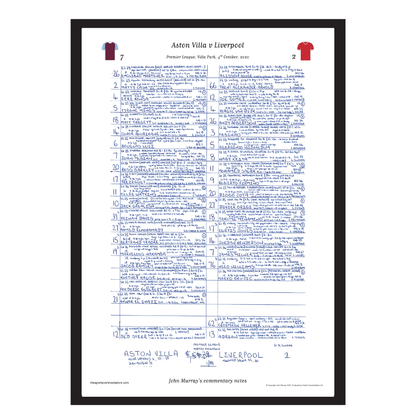 FOOTBALL Aston Villa v Liverpool, Premier League, Villa Park, October 4, 2020. John Murray.