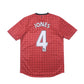 2012/13 Manchester United Home Shirt Nike Jones (M)