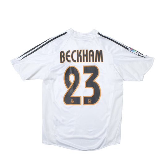 2004/05 Real Madrid Home Shirt Adidas Beckham (S/M)