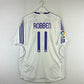 Real Madrid 2007/2008 Player Issue Home Shirt - Robben 11