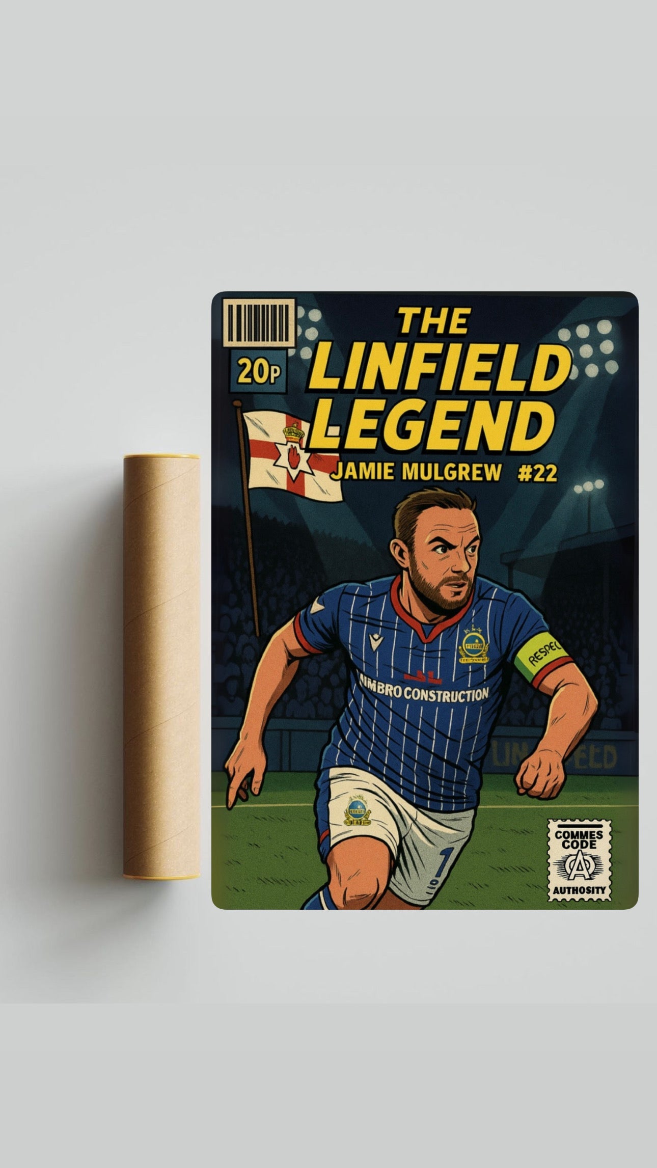 Jamie Mulgrew Comic Book Style A3 Print