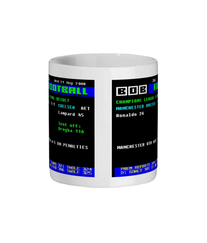 Manchester United v Chelsea Champions League Final 2008 Teletext Mug