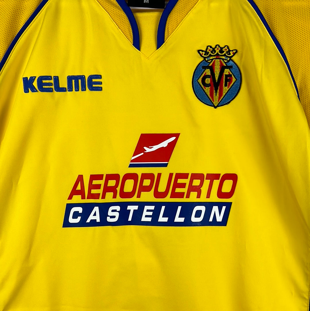 Villareal 2004/2005 Player Issue Shirt - Intertoto Cup - 7 Josico