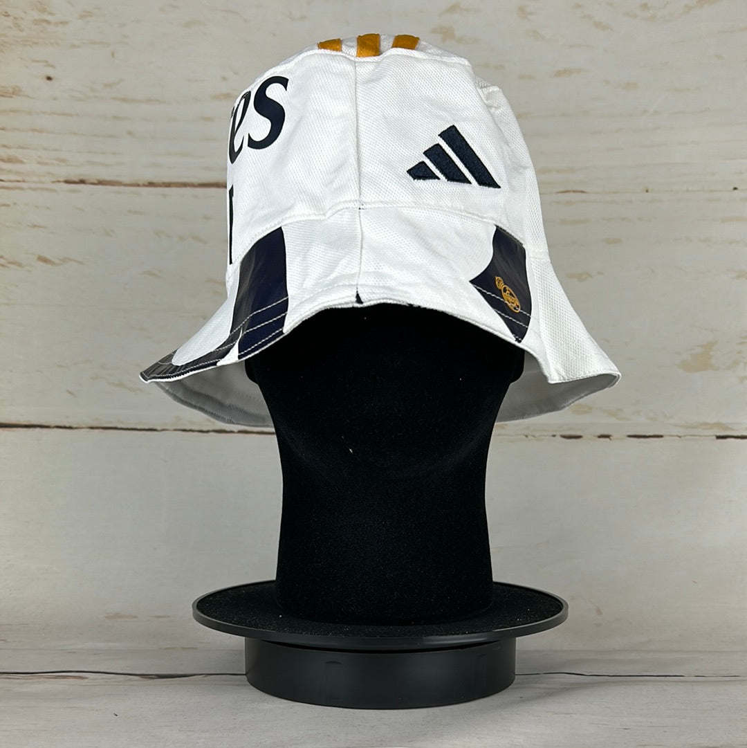 Real Madrid 2023-2024 Upcycled Home Shirt Bucket Hat *9 Side