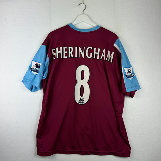 West Ham United 2005/2006 Match Worn Home Shirt - Sheringham 8