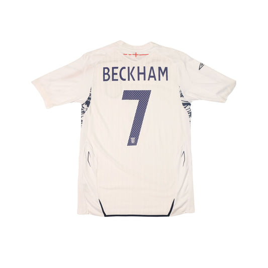 2007/09 England Home Shirt Umbro Beckham (S/M)