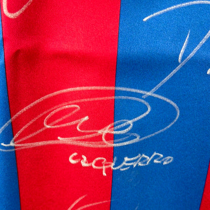 Barcelona 2005/2006 Player Issue Home Shirt - Ezquerro 4 - Squad Signed