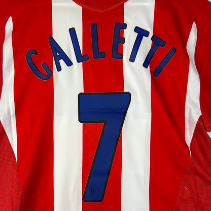 Atletico Madrid 2005/2006 Player Issue Home Shirt - Galletti 7 - Gigolo Europeo Sponsor - T90