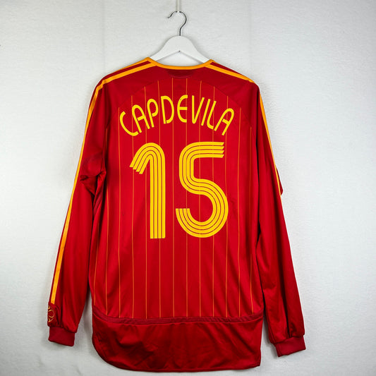 Spain 2006 Player Issue Home Shirt - Capdevilla 15