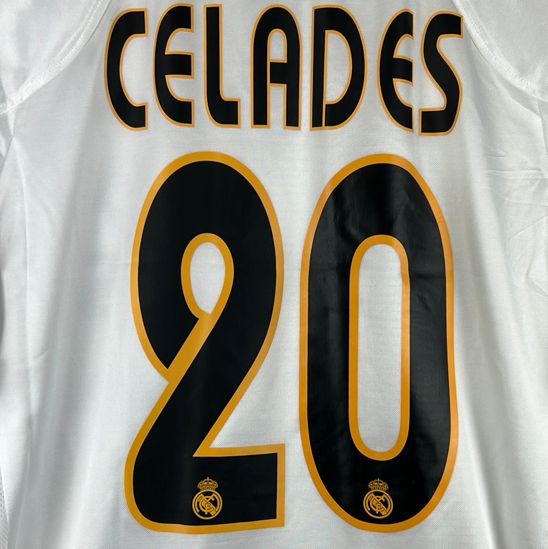 Real Madrid 2004/2005 Player Issue Home Shirt - Celades 20