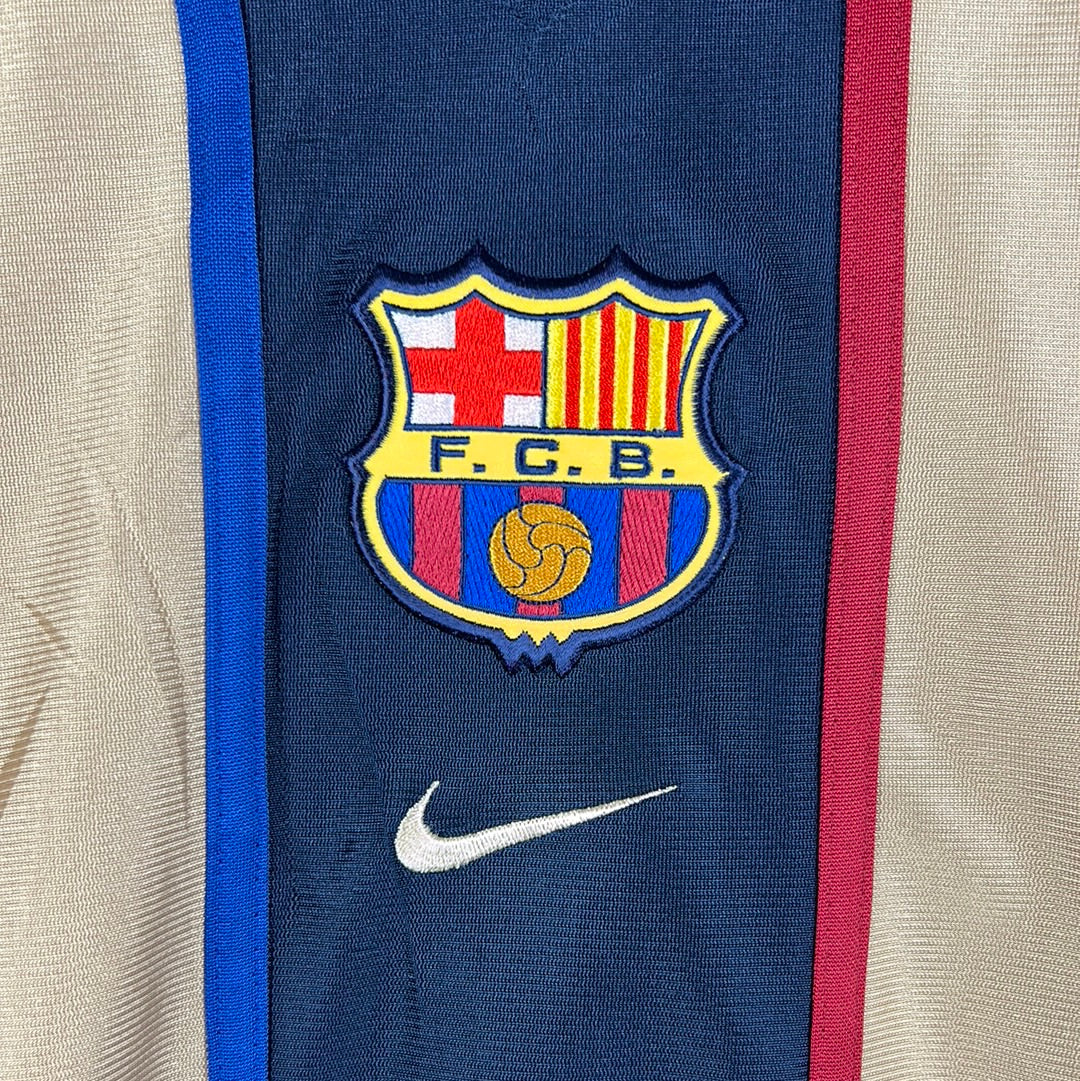 Barcelona 2001/2002 Player Issued Away Shirt - Puyol 5 - Long Sleeve