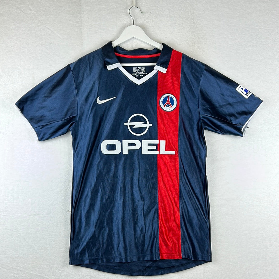 Vintage Paris Saint Germain 2001-2002 Home Shirt - Large - Okocha 10