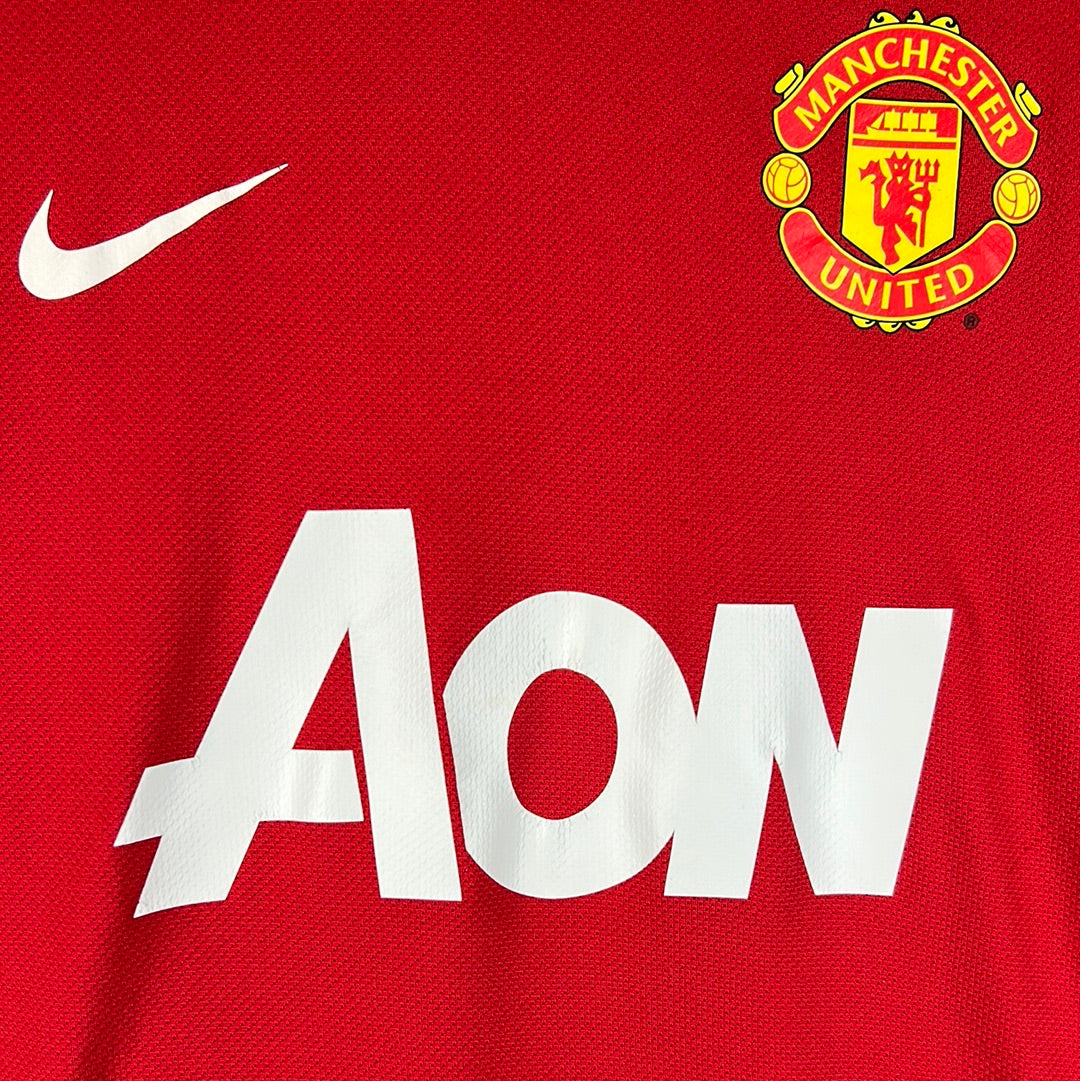 Manchester United 2011/2012 Player Issue Home Shirt - No 3