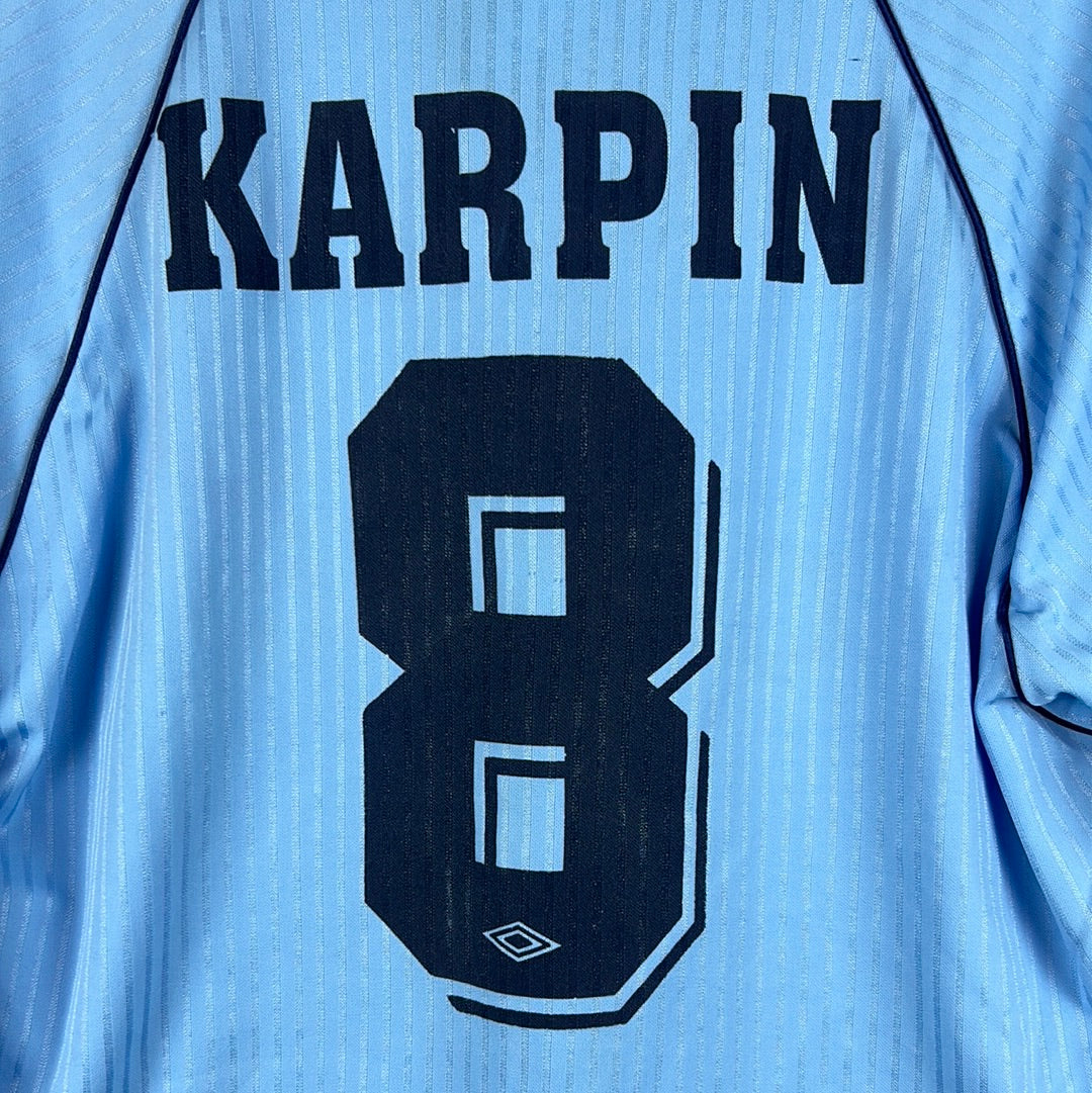 Celta Vigo 1997/1998 Player Issue Home Shirt - Karpin 8