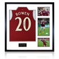 Jarrod Bowen Signed West Ham United 22/23 Home Shirt Elite Frame